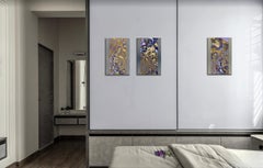Limited Edition Sublimation Print on Silk - Triptych - Lilacs