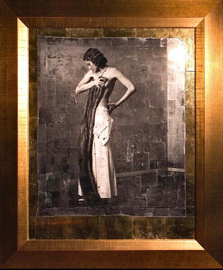 Vladimir Clavijo-Telepnev Nude Photograph - "Renata avec boa" from the famous "Sensuality" Series by Vladimir Clavijo