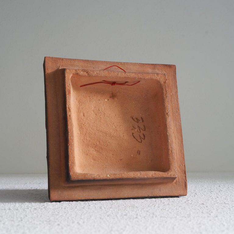 Czech Vladimír David for Jihokera Bechyně Zodiac Studio Pottery Tile Fish / Pisces