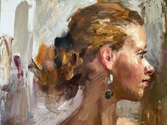 The primrose yellow dress  Vladimir Ezhakov. contemporary Russian Artist