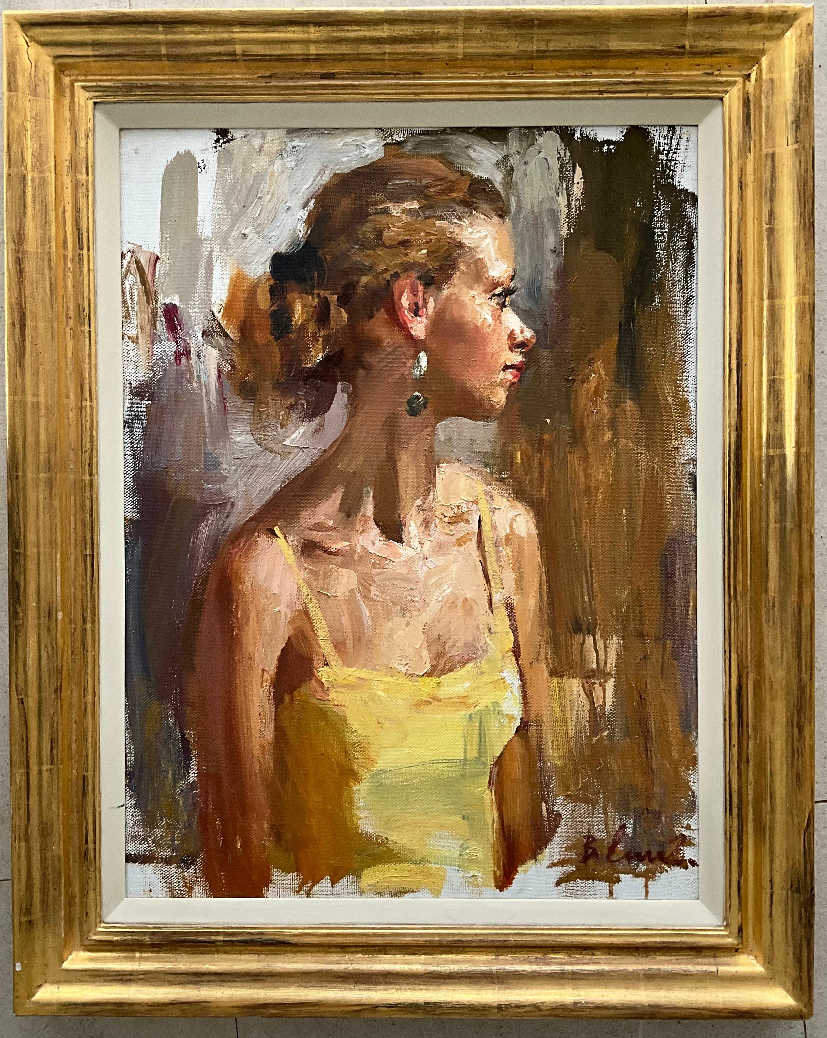 El tema principal de sus obras son los retratos. An He elige colores contrastados y sensuales, dando pinceladas seguras y poderosas. La imagen de una mujer en las obras del artista sigue siendo cautivadora y misteriosa para el espectador. Las