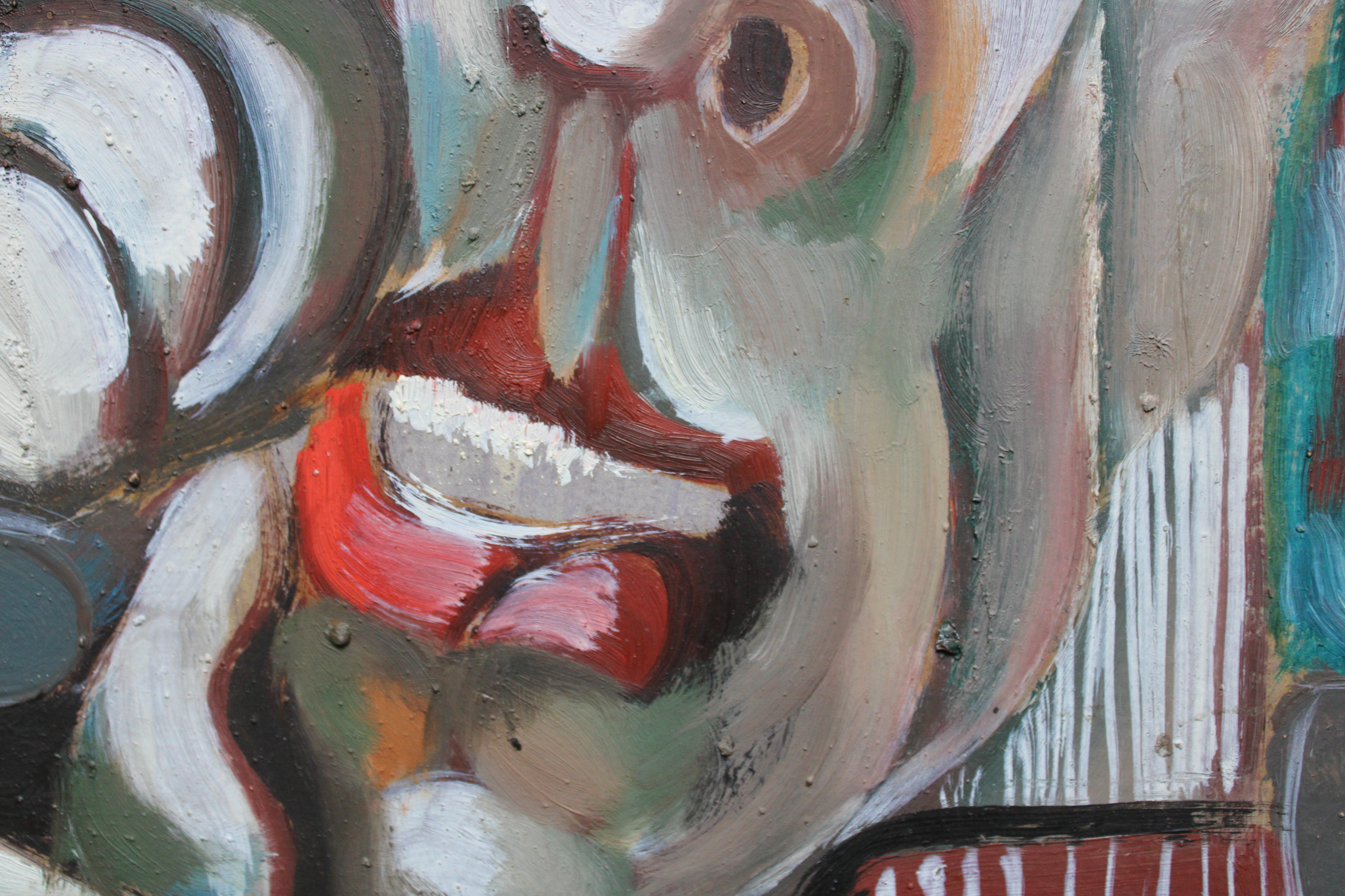 Flirt. 1970. Cartone, tecnica mista, 50x40 cm in vendita 3