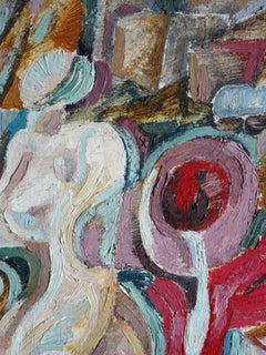 In Bewegung. 1972. Kartenkarton, Mischtechnik, 49x38 cm