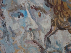 Gemeinsam. Kartenkarton, Öl, 50x39,5 cm