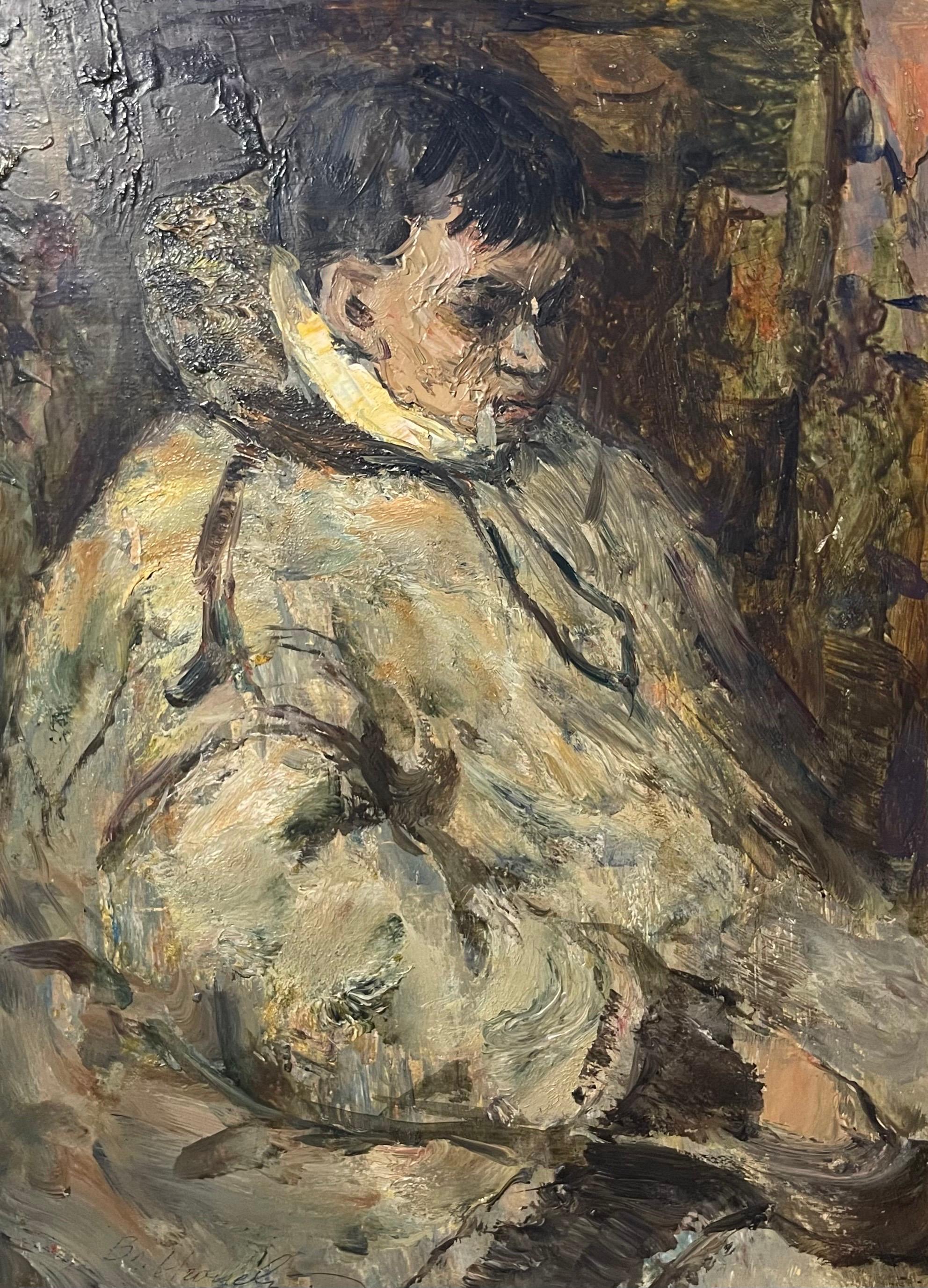 Vladimir Igoshev Portrait Painting - Igoshev, V. A. – Young Reindeer Herder, Peoples of the Russian North