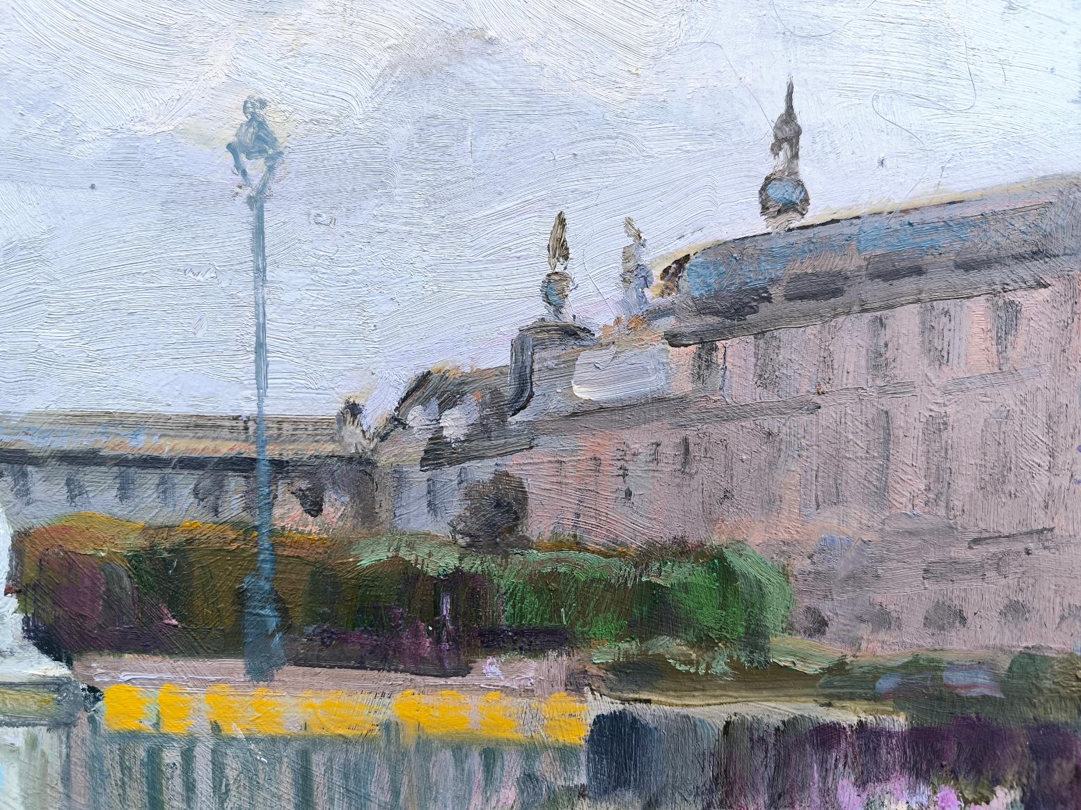 Nel parco delle Tuileries. - Painting di Vladimir Ilibayev 