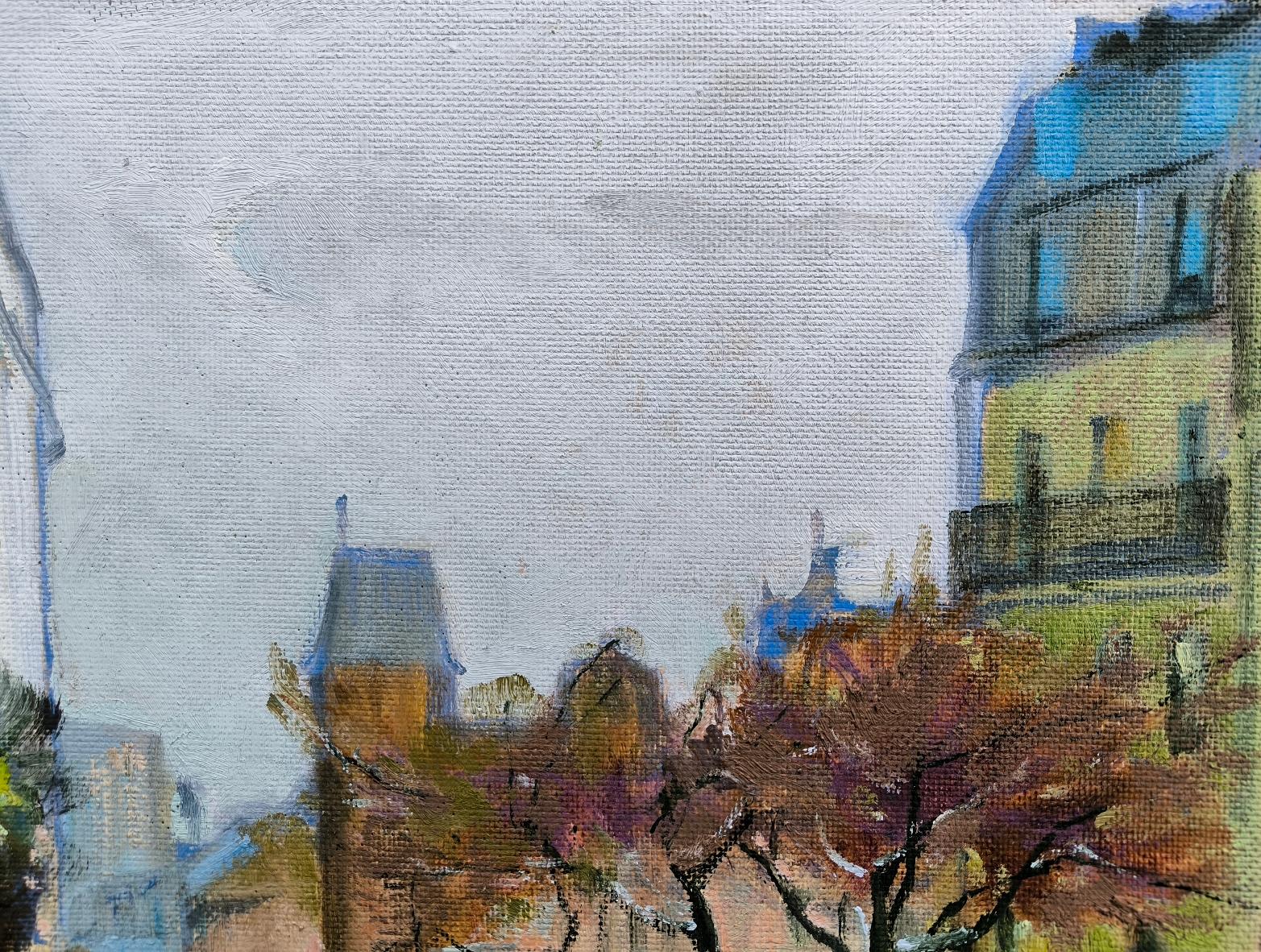 Montmartre. Winter. - Painting de Vladimir Ilibayev 