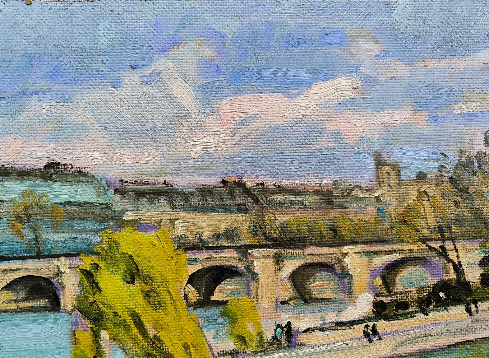 Schiffe auf der Seine-Seine im Angebot 1
