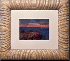 "Tramonto" olio su tela cm. q8 x 14  1950