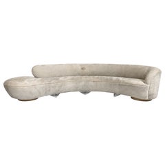 Vladimir Kagan: 11,5 Ft „Iconic Serpentine“-Sofa, hergestellt von Directional