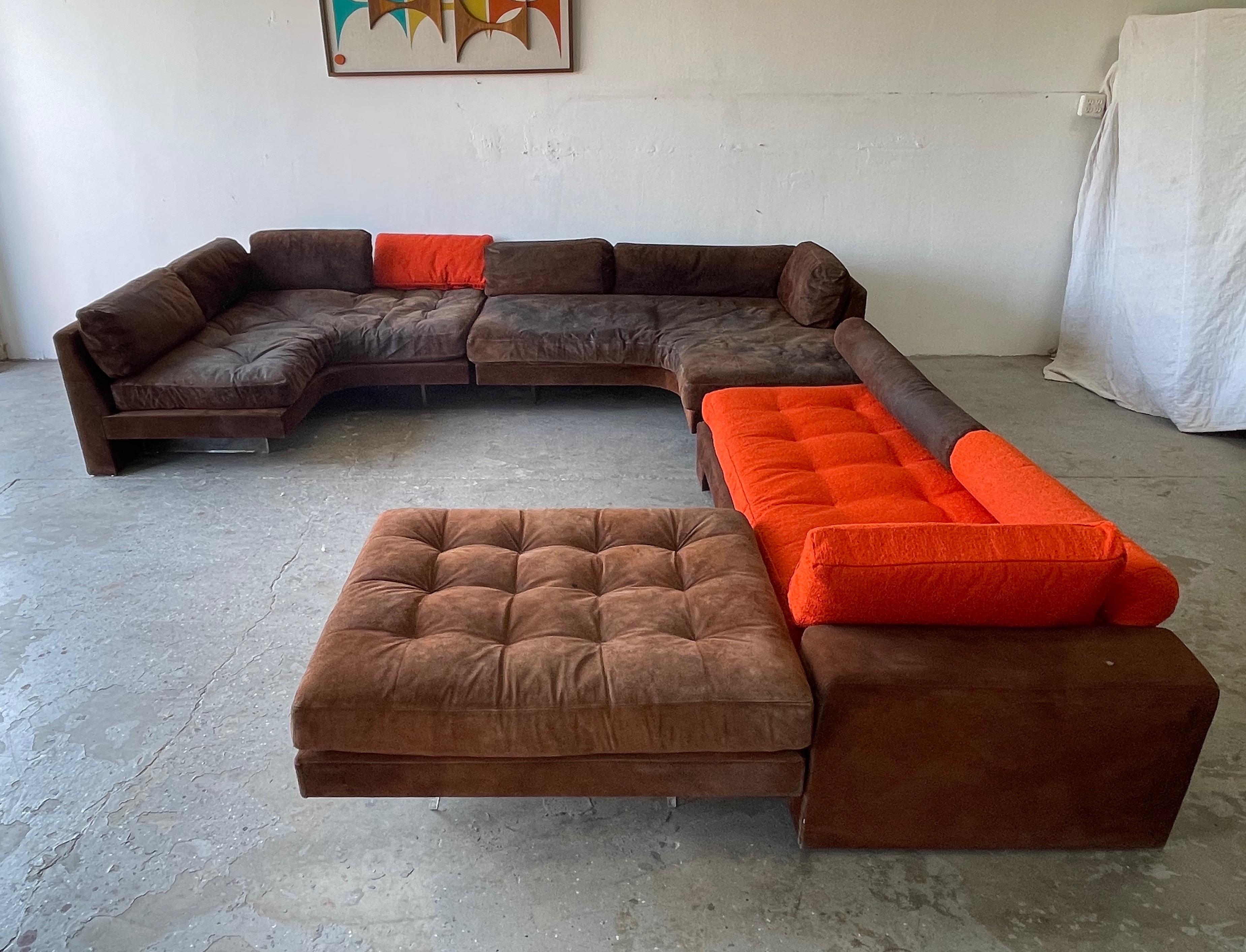American Vladimir Kagan 4 Piece Omnibus Sectional Sofa Mid-Century Modern