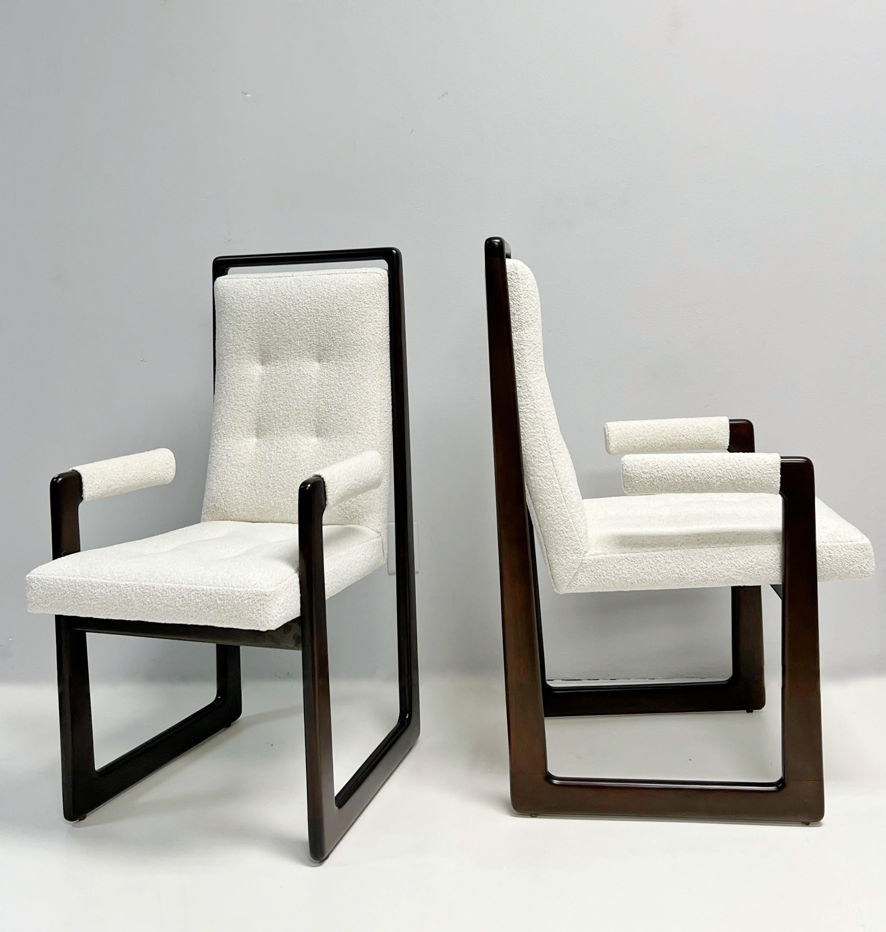 American Vladimir Kagan 6 Sculptural Cubist Dining Chairs For Sale