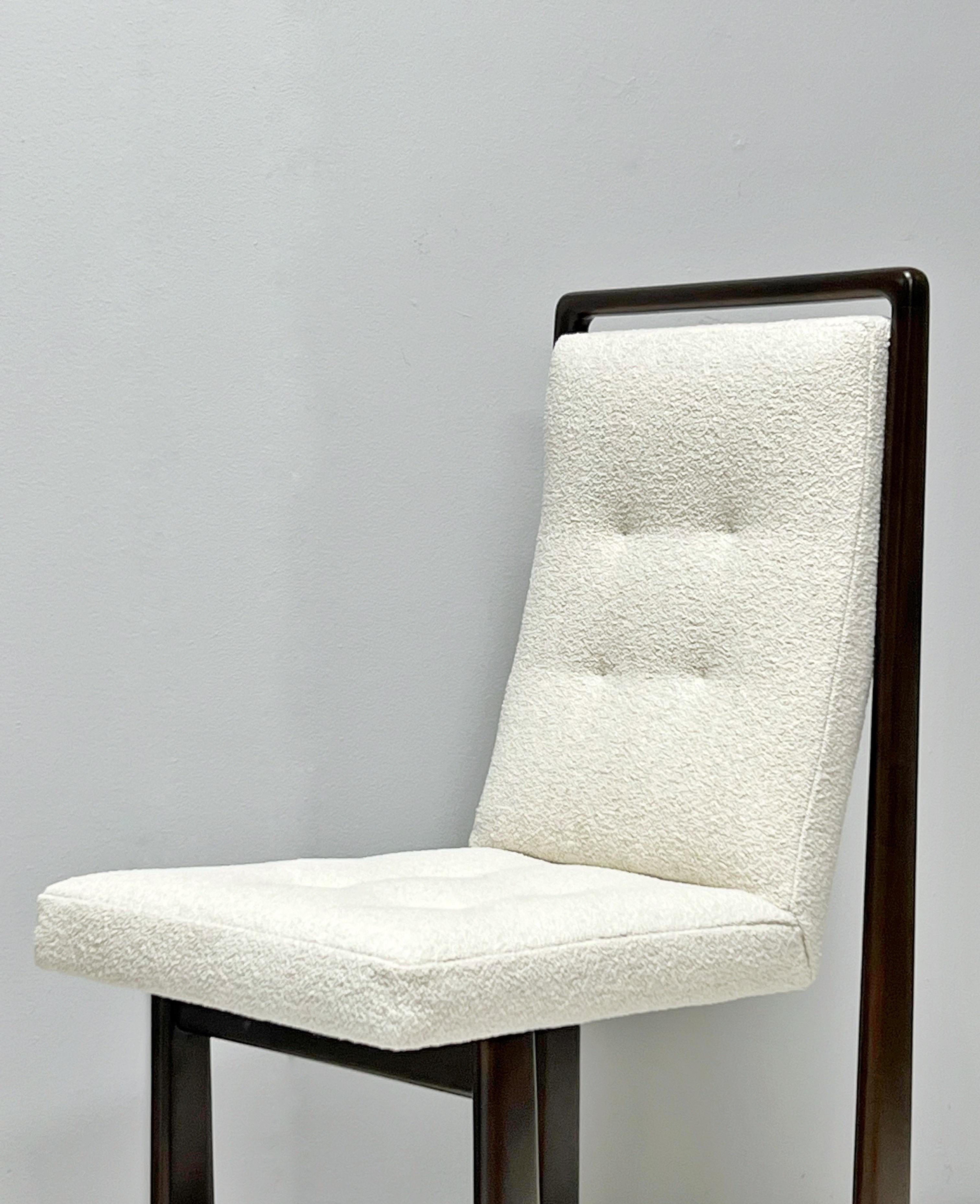 Wood Vladimir Kagan 6 Sculptural Cubist Dining Chairs