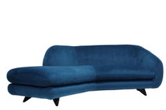 Vladimir Kagan Angle Tangent Chaise Sofa