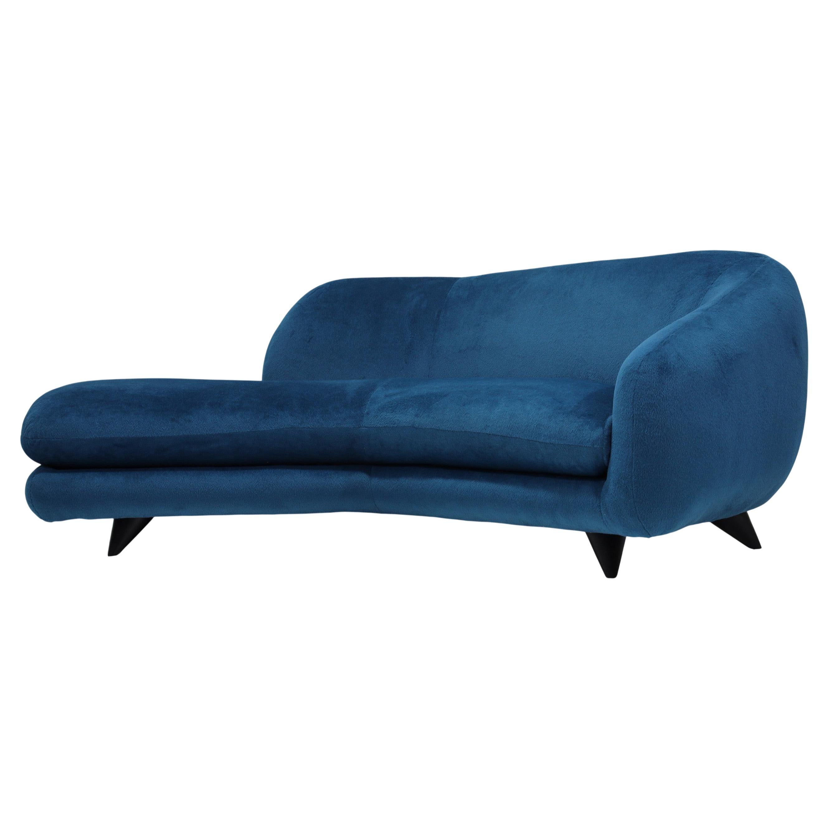Vladimir Kagan Angle Tangent Chaise Sofa