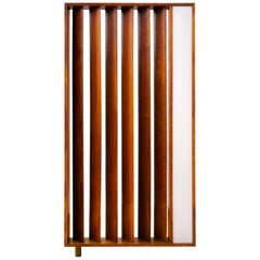 Vladimir Kagan Architectural Louvered & Illuminated Room Divider with COA, 1967
