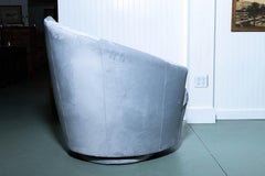 Vladimir Kagan Art Deco Fan Back Swivel Chair