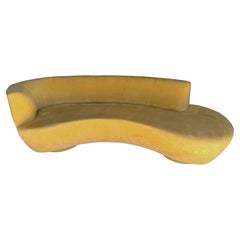 Serpentine Cloud Sofa, in Suede