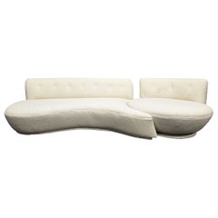 Vladimir Kagan Attributed Sofa and Swivel Chair