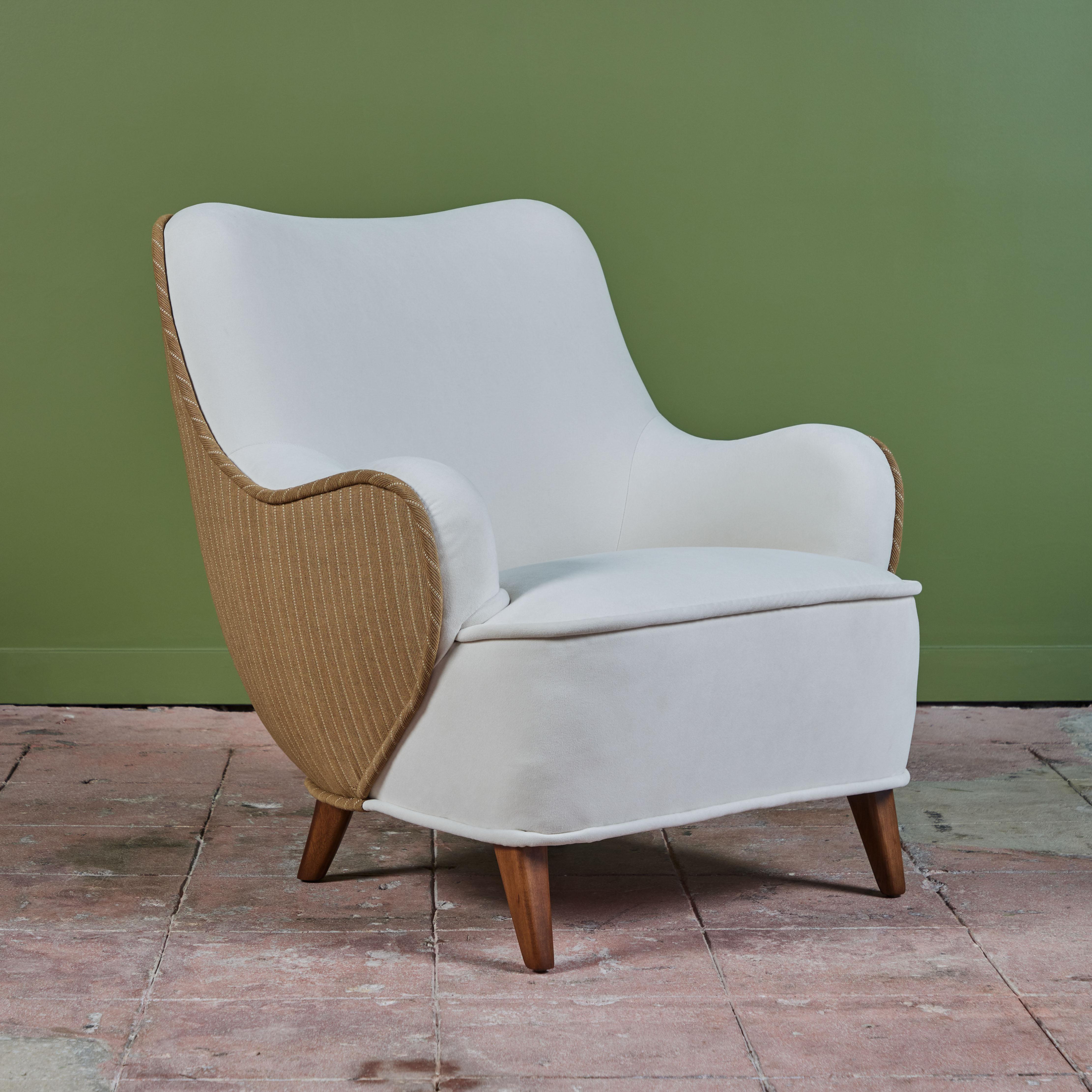 Mid-Century Modern Vladimir Kagan 'Barrel Back' Lounge Chair