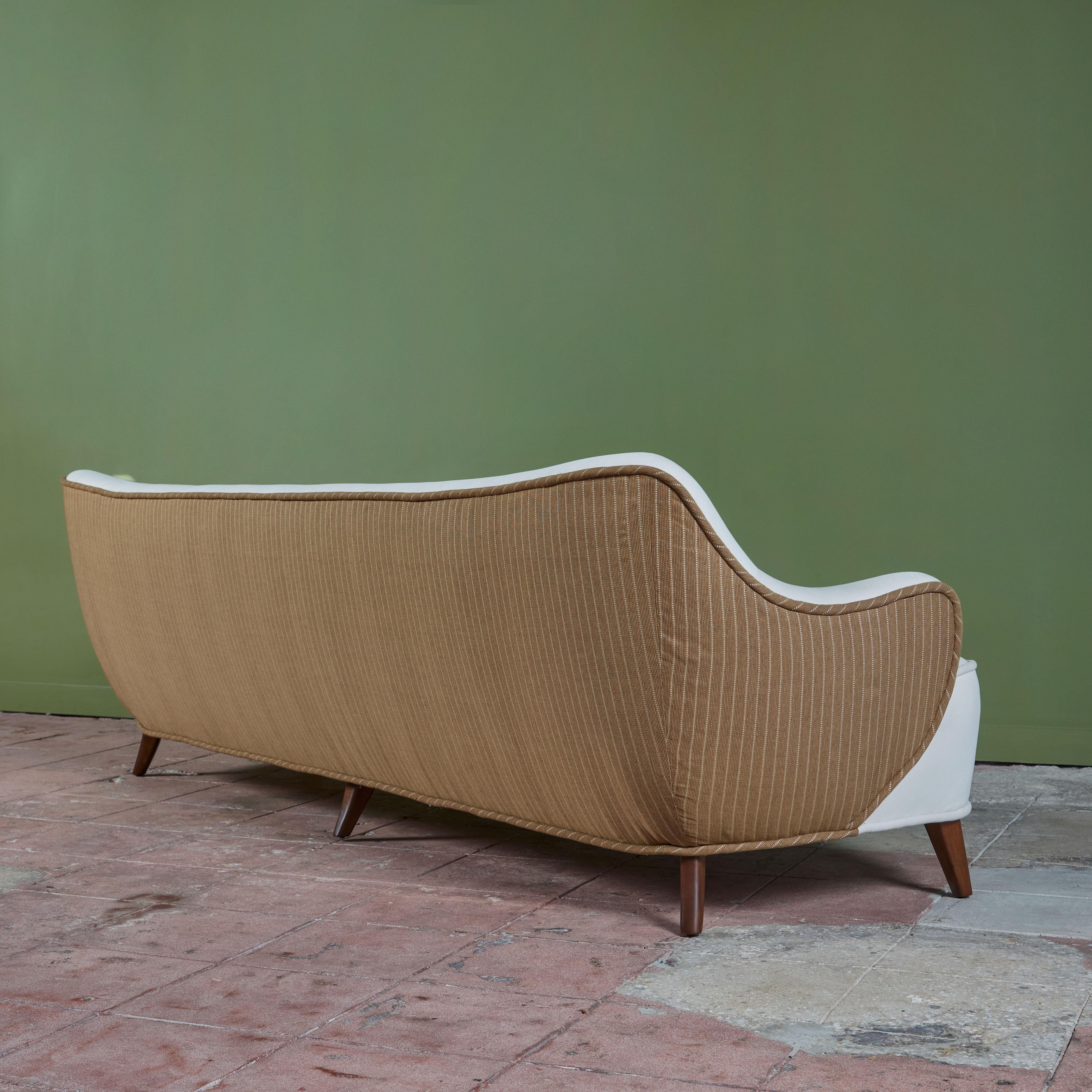 Vladimir Kagan 'Barrel Back' Sofa In Excellent Condition In Los Angeles, CA