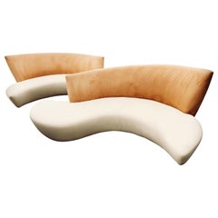 Vladimir Kagan Bilbao Sofas, a Pair