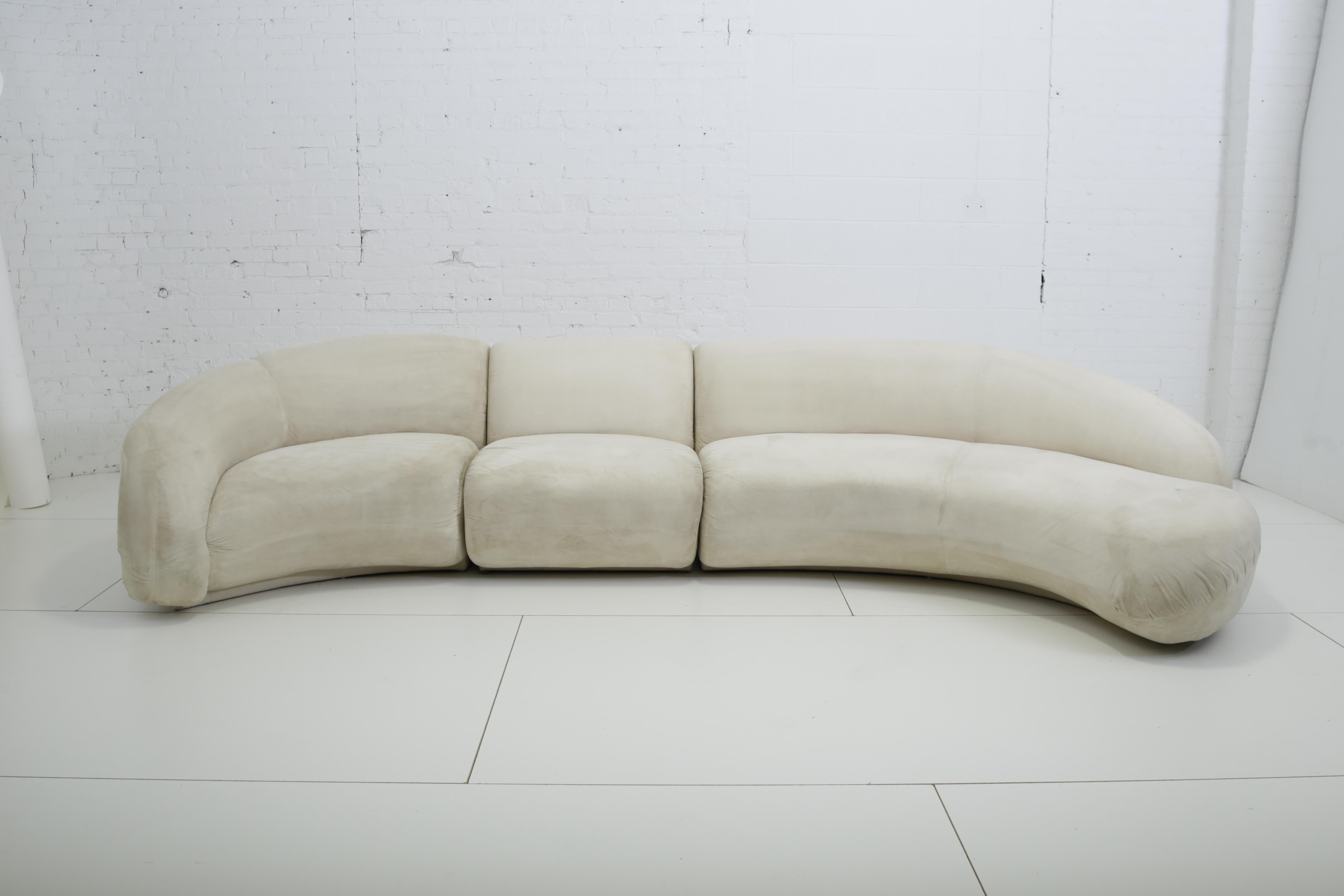 Three-piece biomorphic sectional sofa Weiman-Preview.
