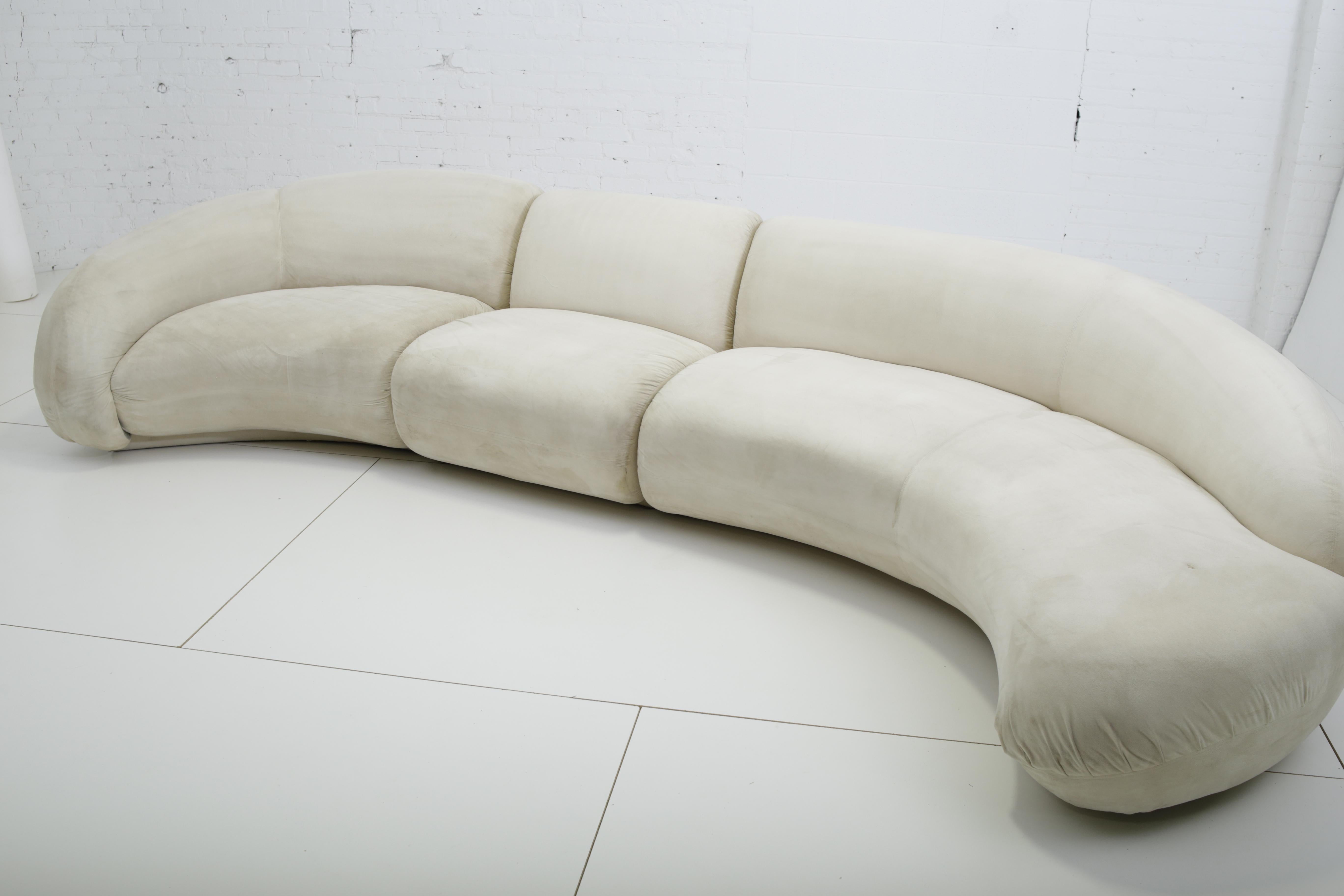 American Biomorphic Sectional Sofa