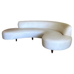 Biomorphes Serpentinen-Sofa, ca. 1950er-Jahre