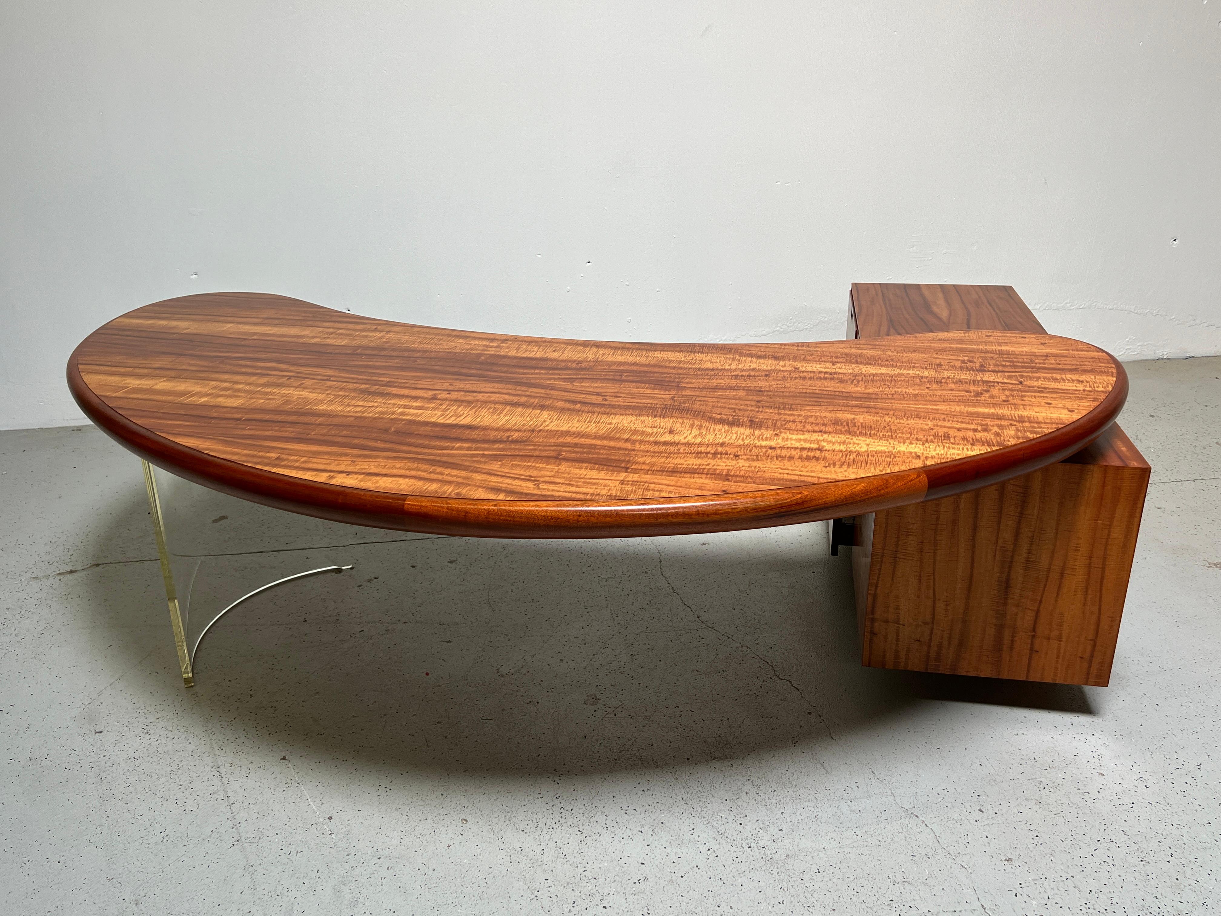 Vladimir Kagan Boomerang Desk and Return  6