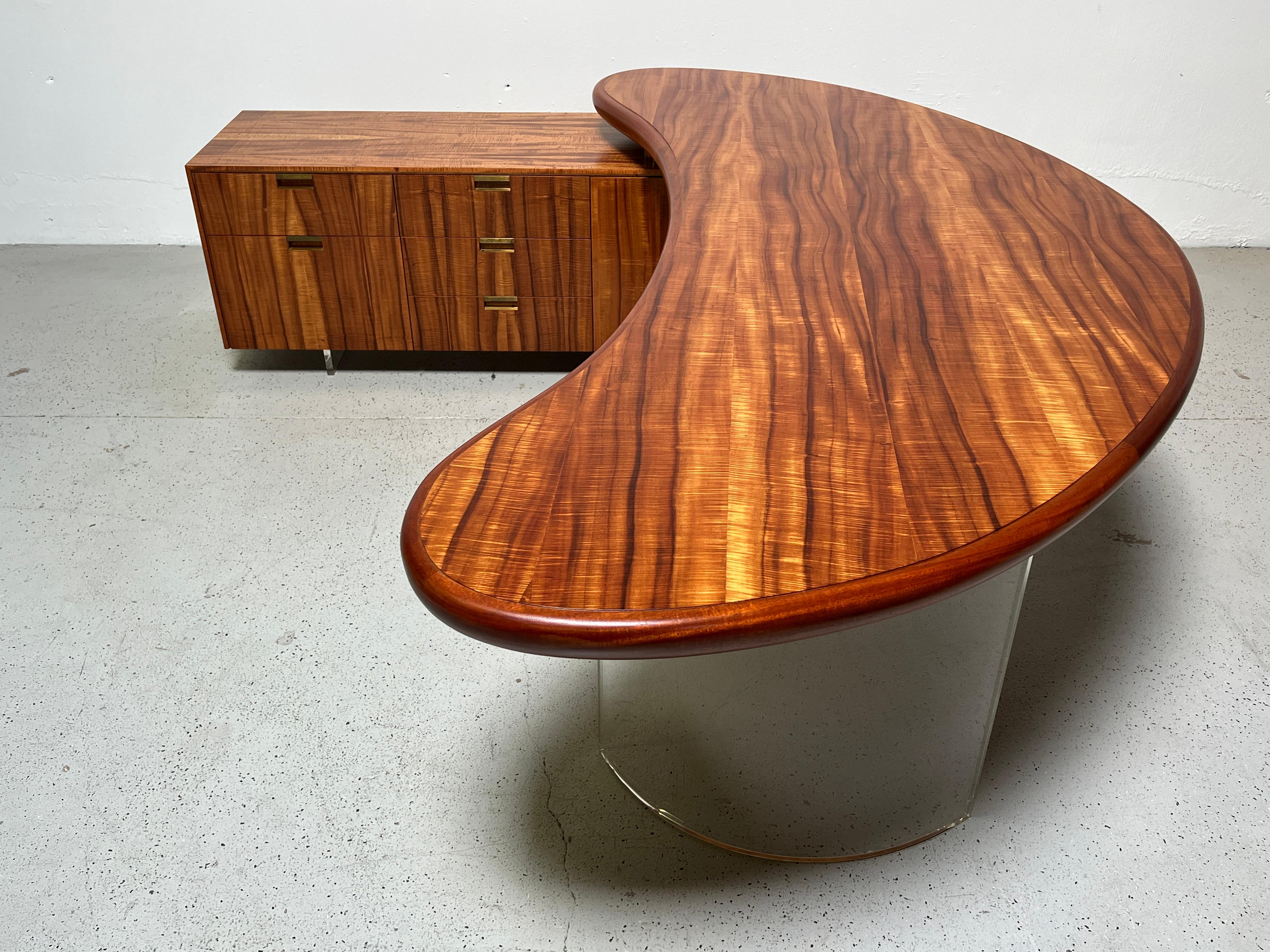 Vladimir Kagan Boomerang Desk and Return 2