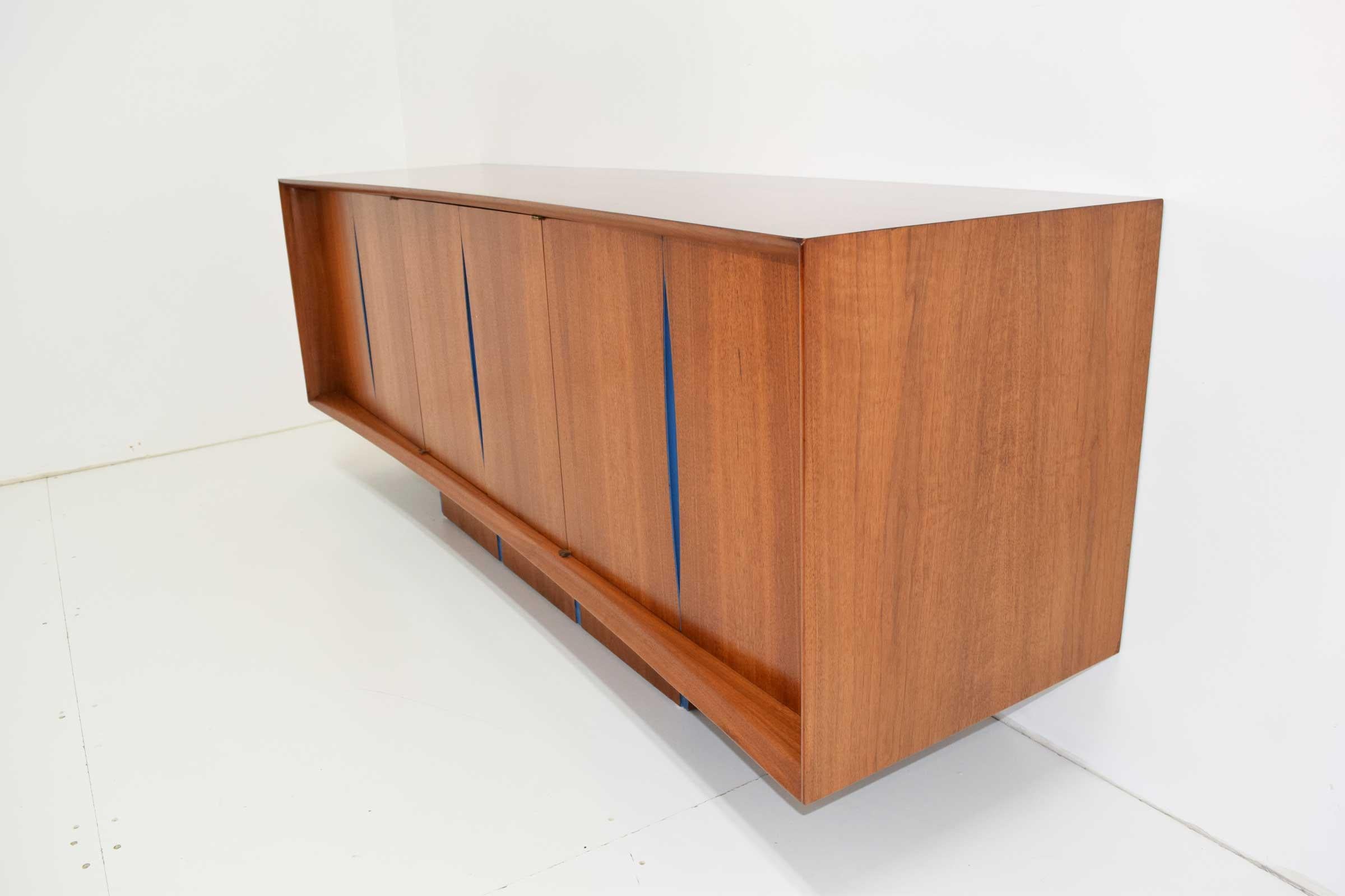 Mid-Century Modern Vladimir Kagan Bow Front Credenza with Hutch Available