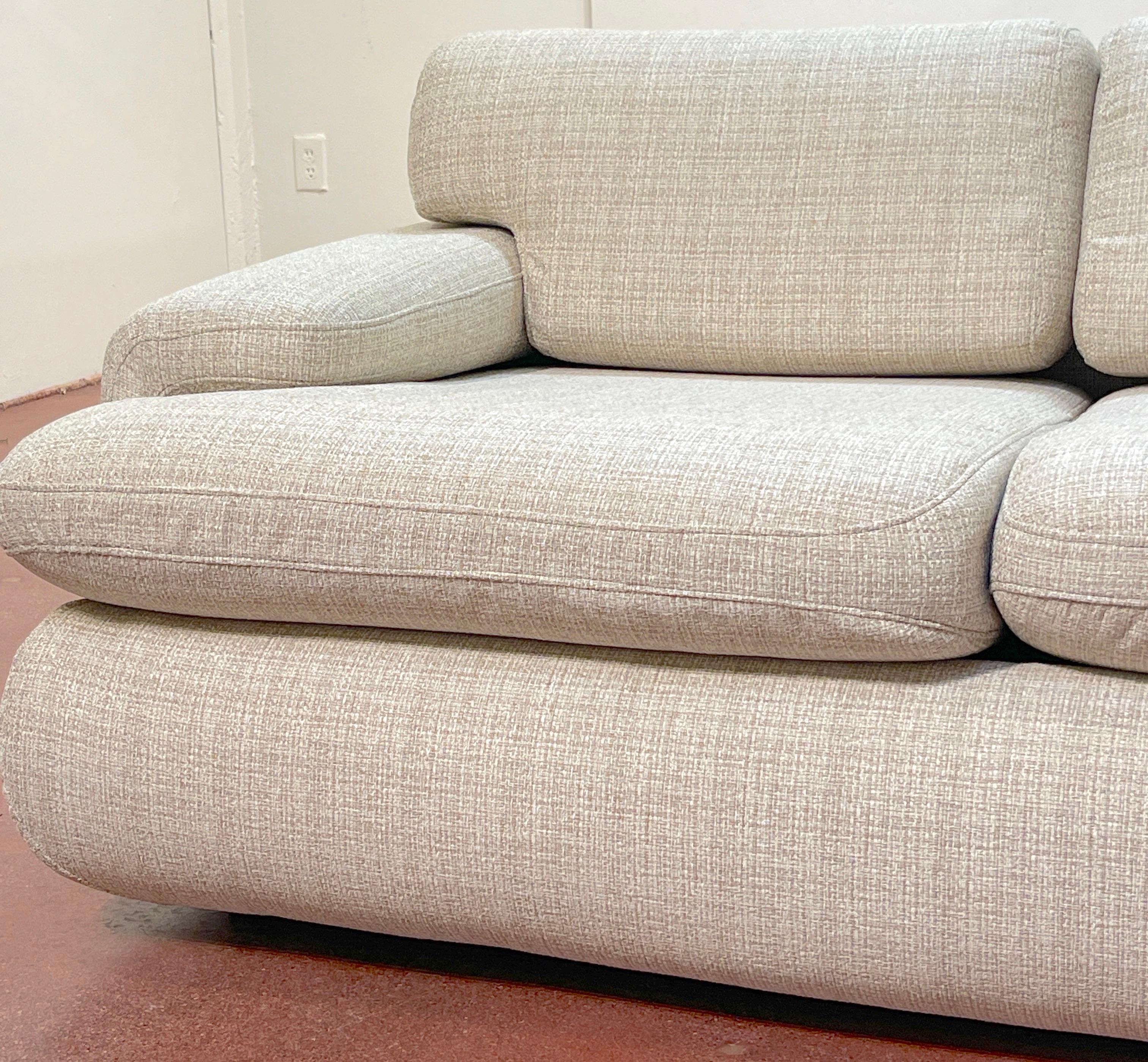 Vladimir Kagan by Preview 3 Piece Attached 'Sectional' Sofa For Sale 8