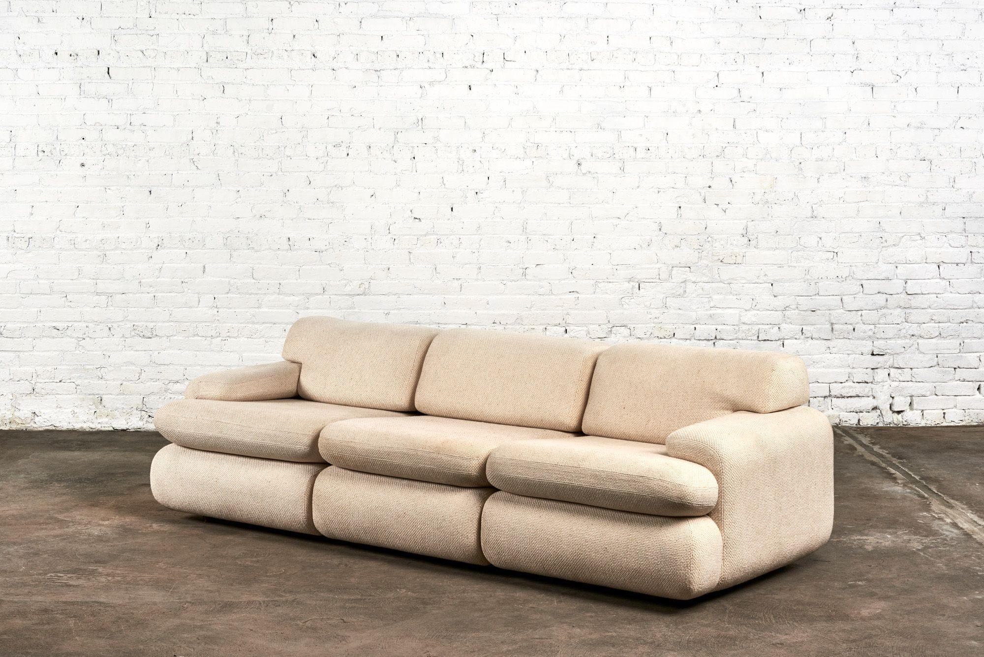 Post-Modern Vladimir Kagan for Preview 3 Piece Sectional Sofa, 1987 For Sale