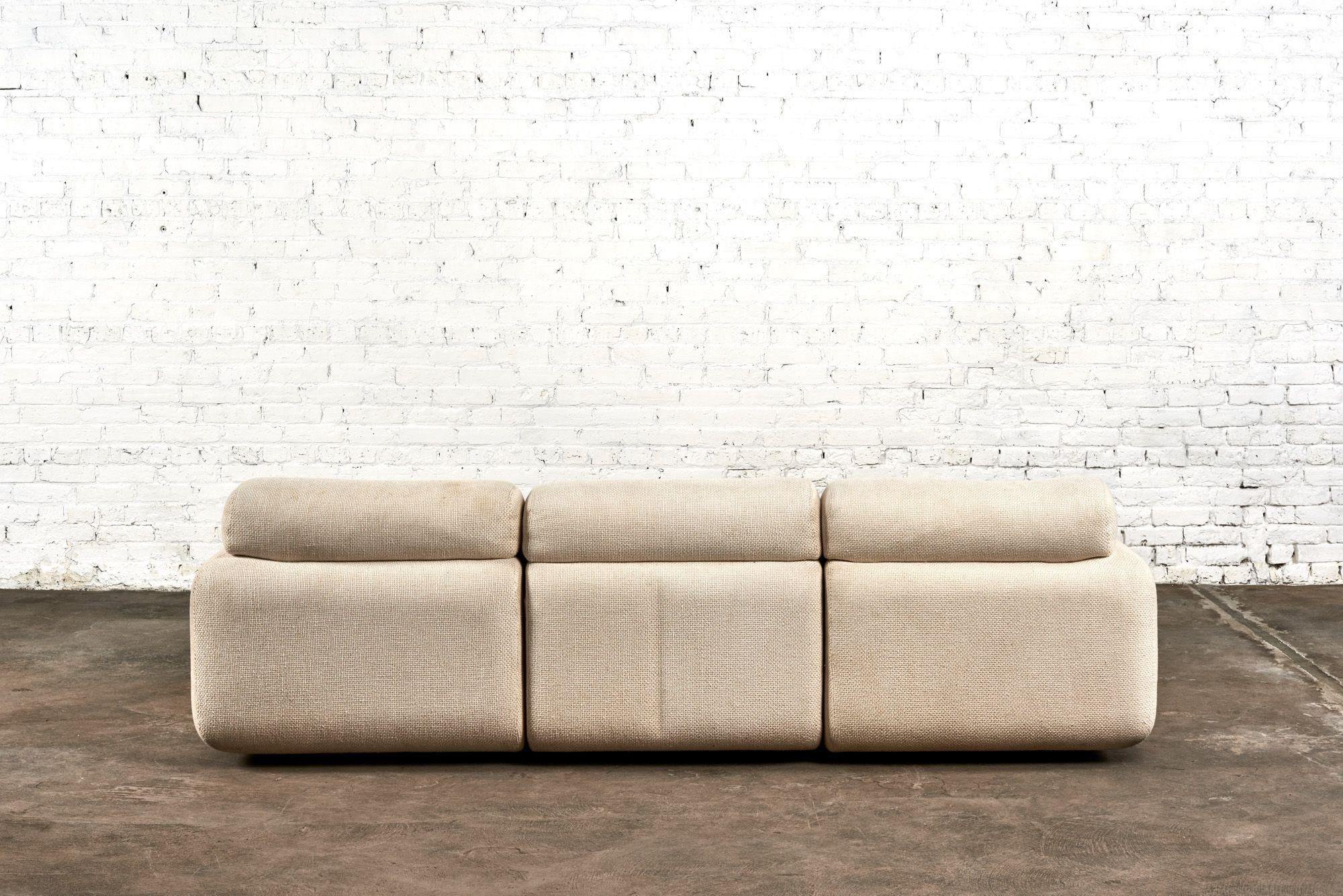 Late 20th Century Vladimir Kagan for Preview 3 Piece Sectional Sofa, 1987 For Sale
