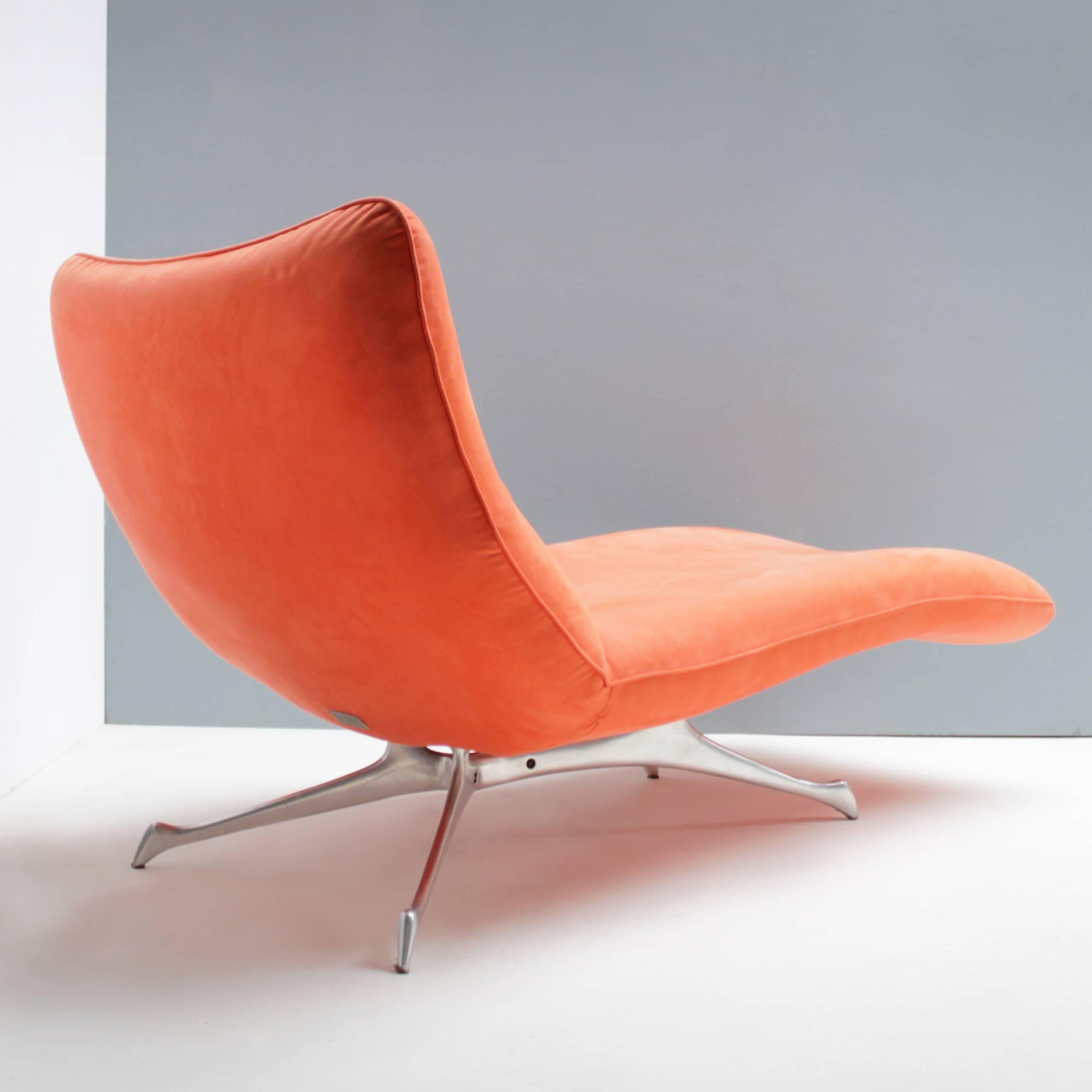 Chaise longue Vladimir Kagan pour la collection Kagan New York Bon état à JM Haarlem, NL