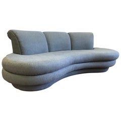 Adrian Pearsall Cloud Sofa for Comfort Designs Newly Upholstered in Slate Gray 