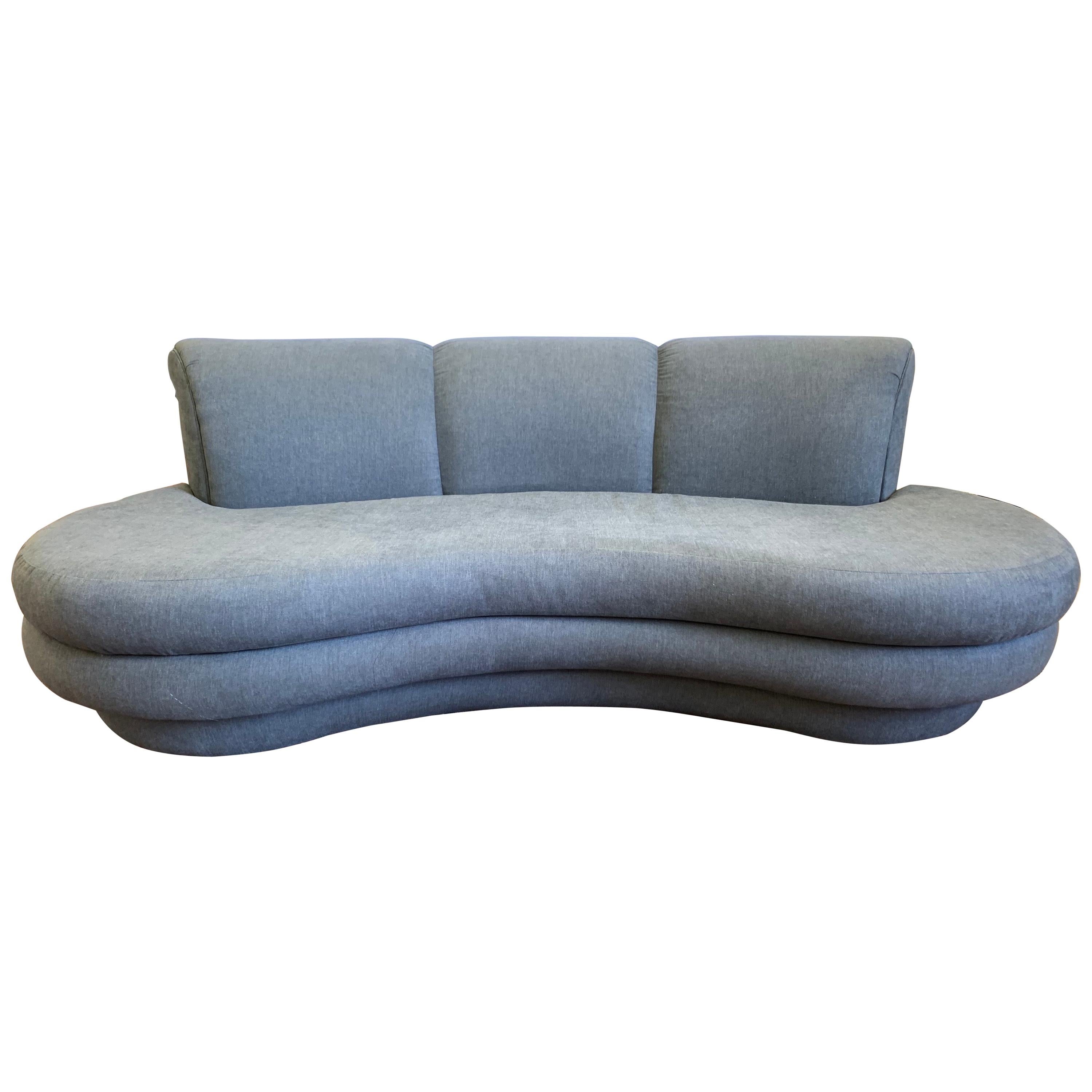 Adrian Pearsall Cloud Sofa for Comfort Designs Newly Upholstered in Slate Gray 