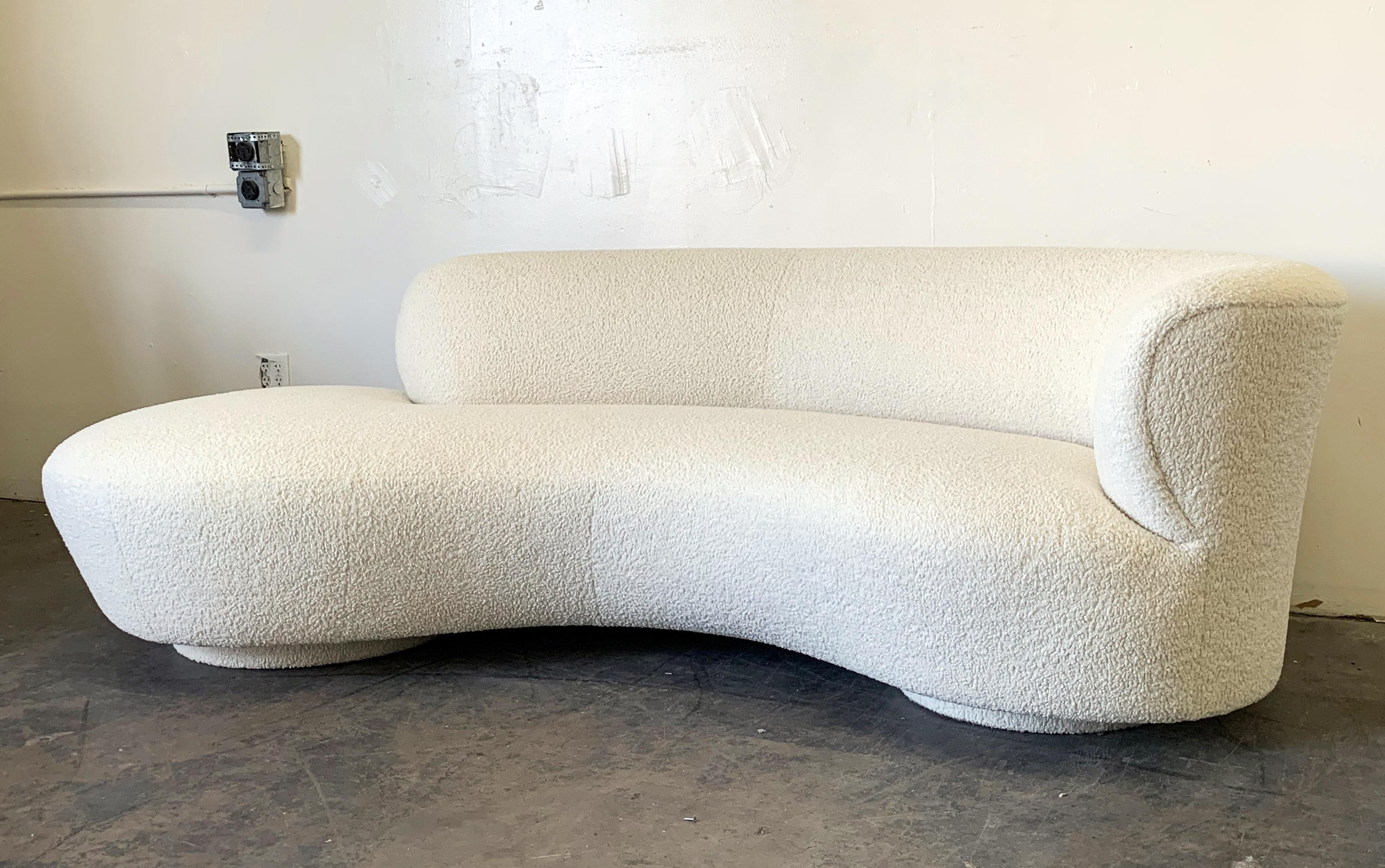 Bouclé Vladimir Kagan Cloud Sofa in Heavy Boucle