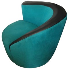 Vladimir Kagan "Corkscrew" Swivel Chair