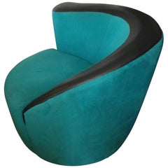 Vladimir Kagan "Corkscrew" Swivel Chair