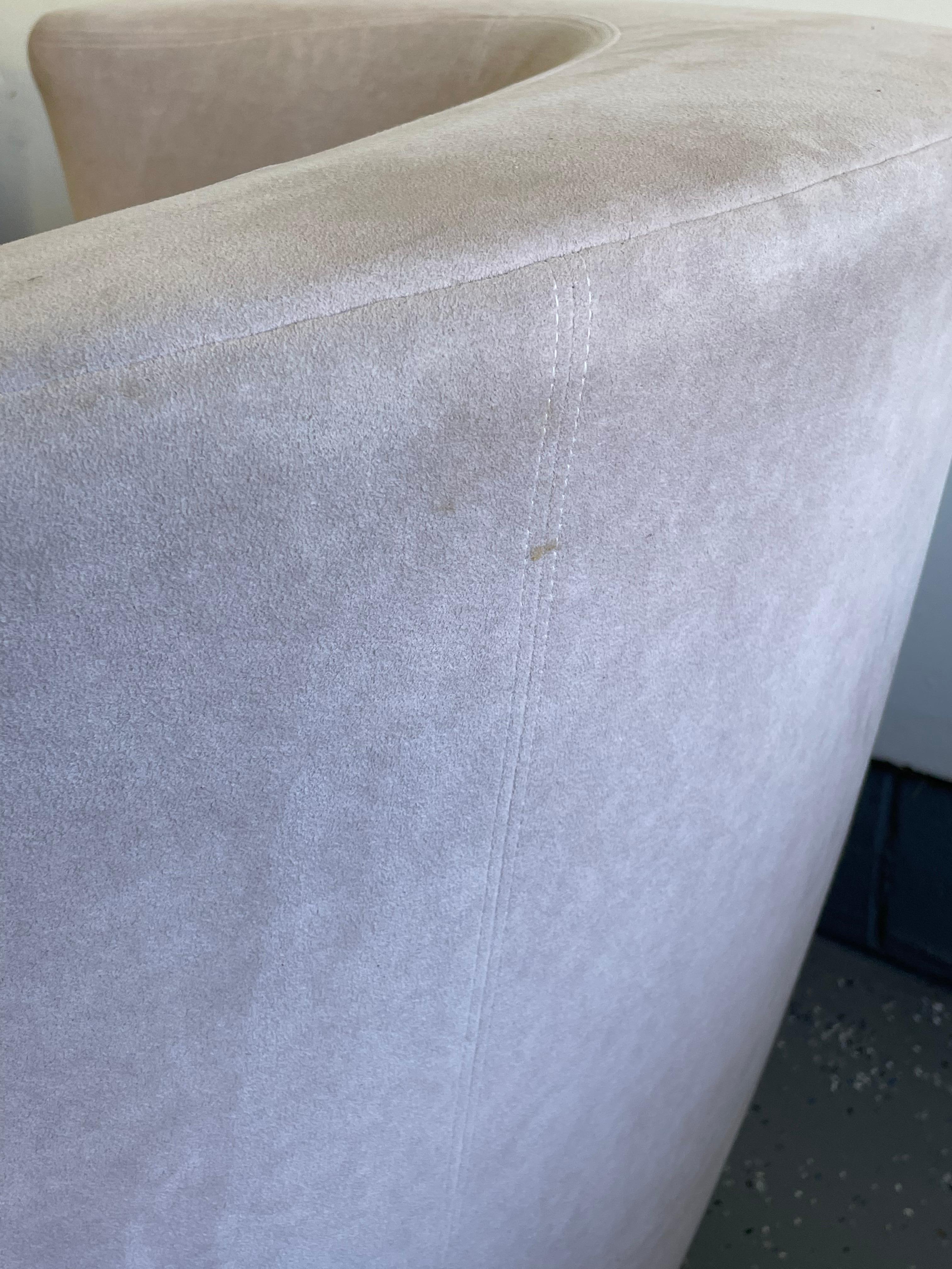 Ultrasuede Sedie girevoli Corkscrew o Nautilus di Directional in vendita
