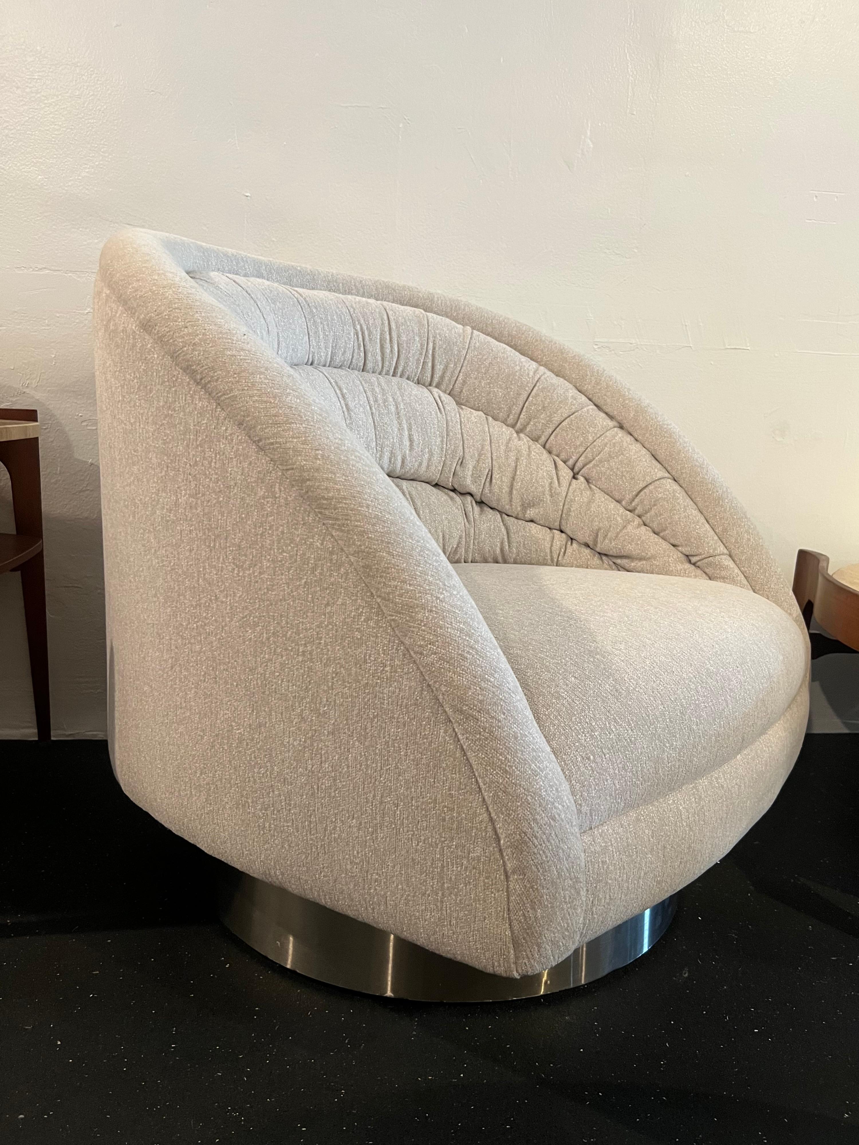North American Vladimir Kagan Crescent Lounge Chair