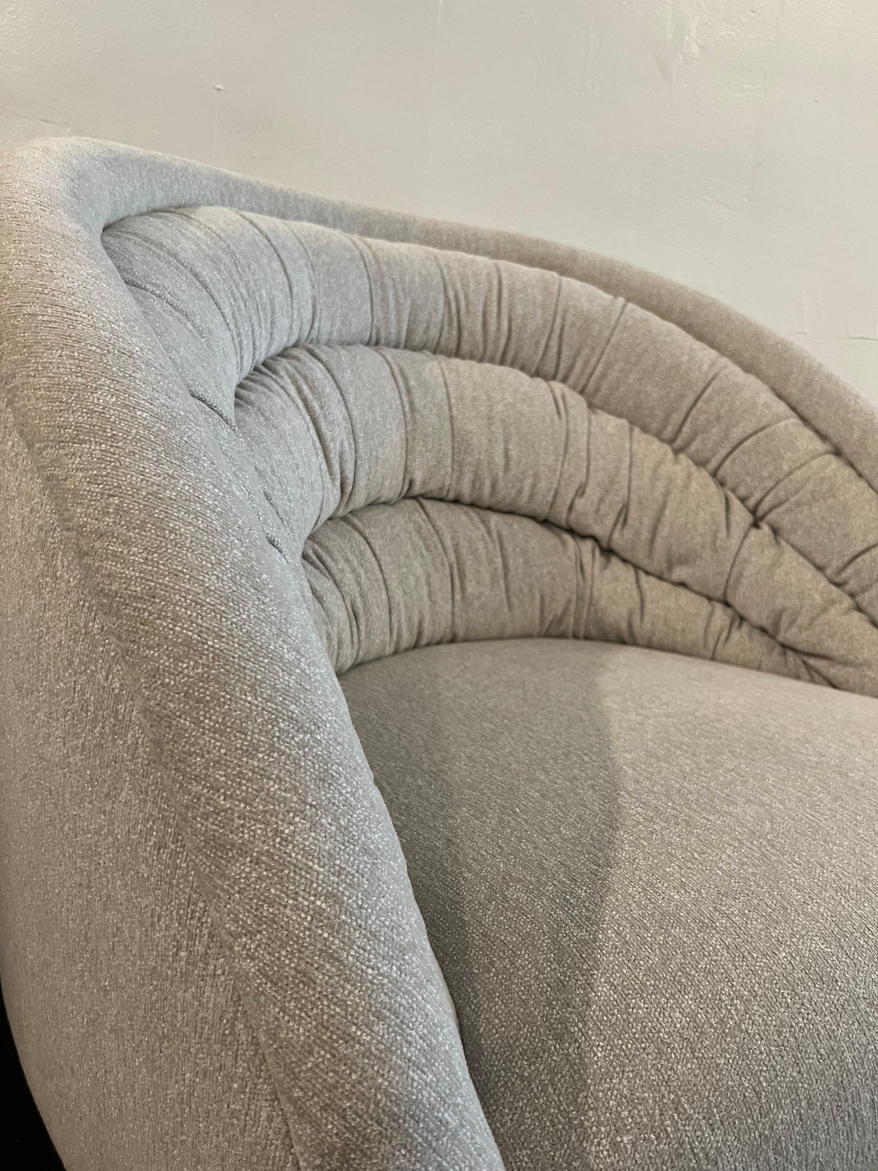 Upholstery Vladimir Kagan Crescent Lounge Chair