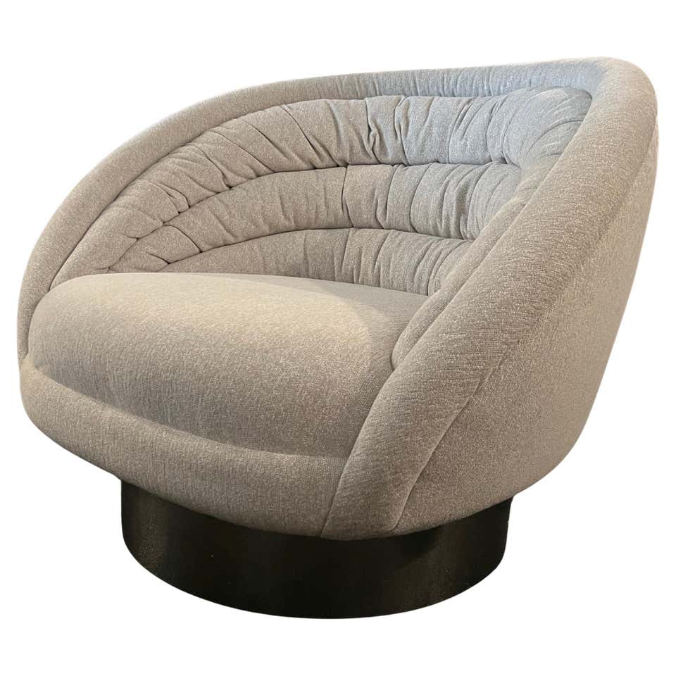 Vladimir Kagan, Rocking Chair, Walnut, White Fabric, Kagan Designs, Inc ...