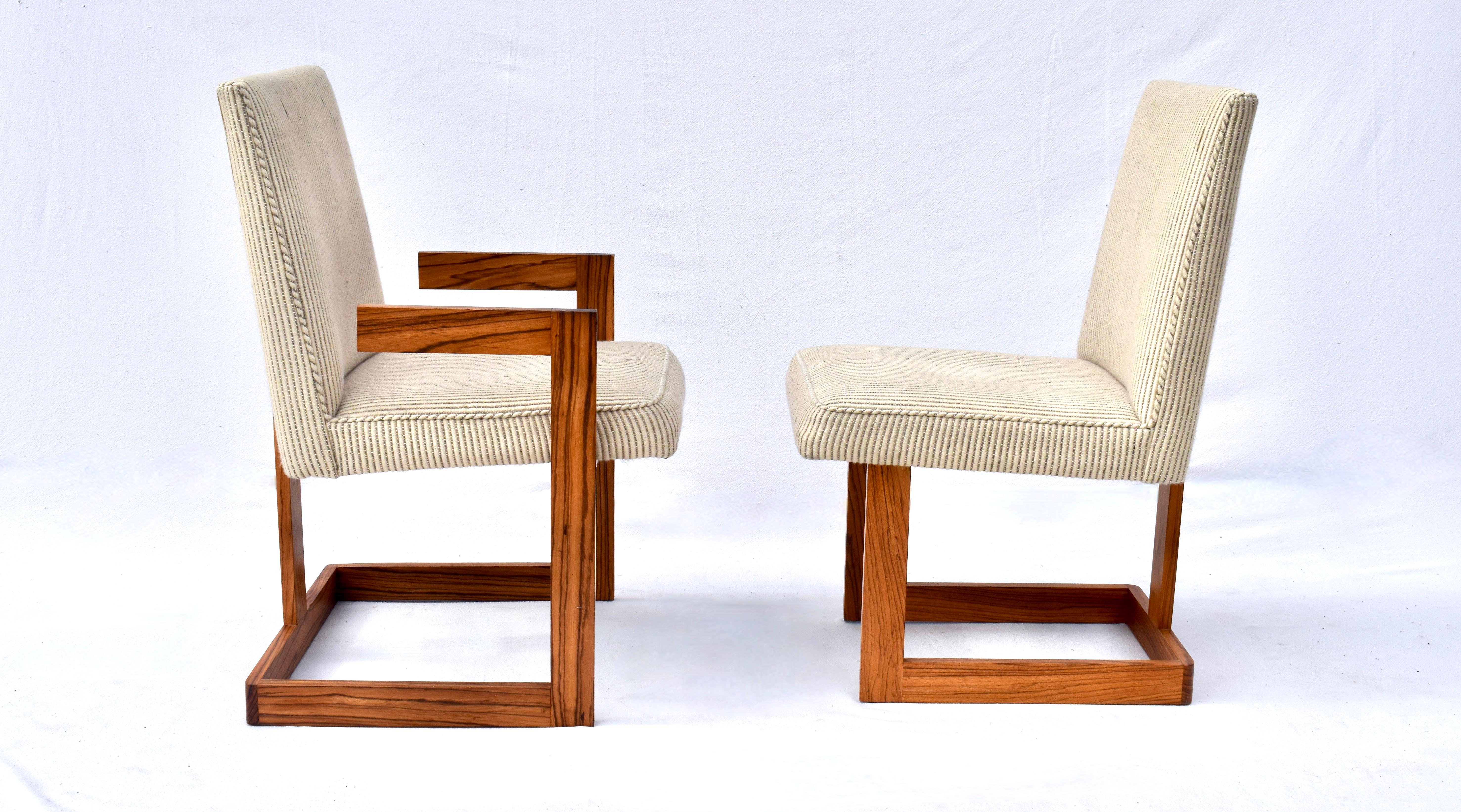 Vladimir Kagan, Kubistische Stühle, Palisanderholz, Kagan-Dreyfuss, Inc, USA, 1960er Jahre (Moderne der Mitte des Jahrhunderts) im Angebot