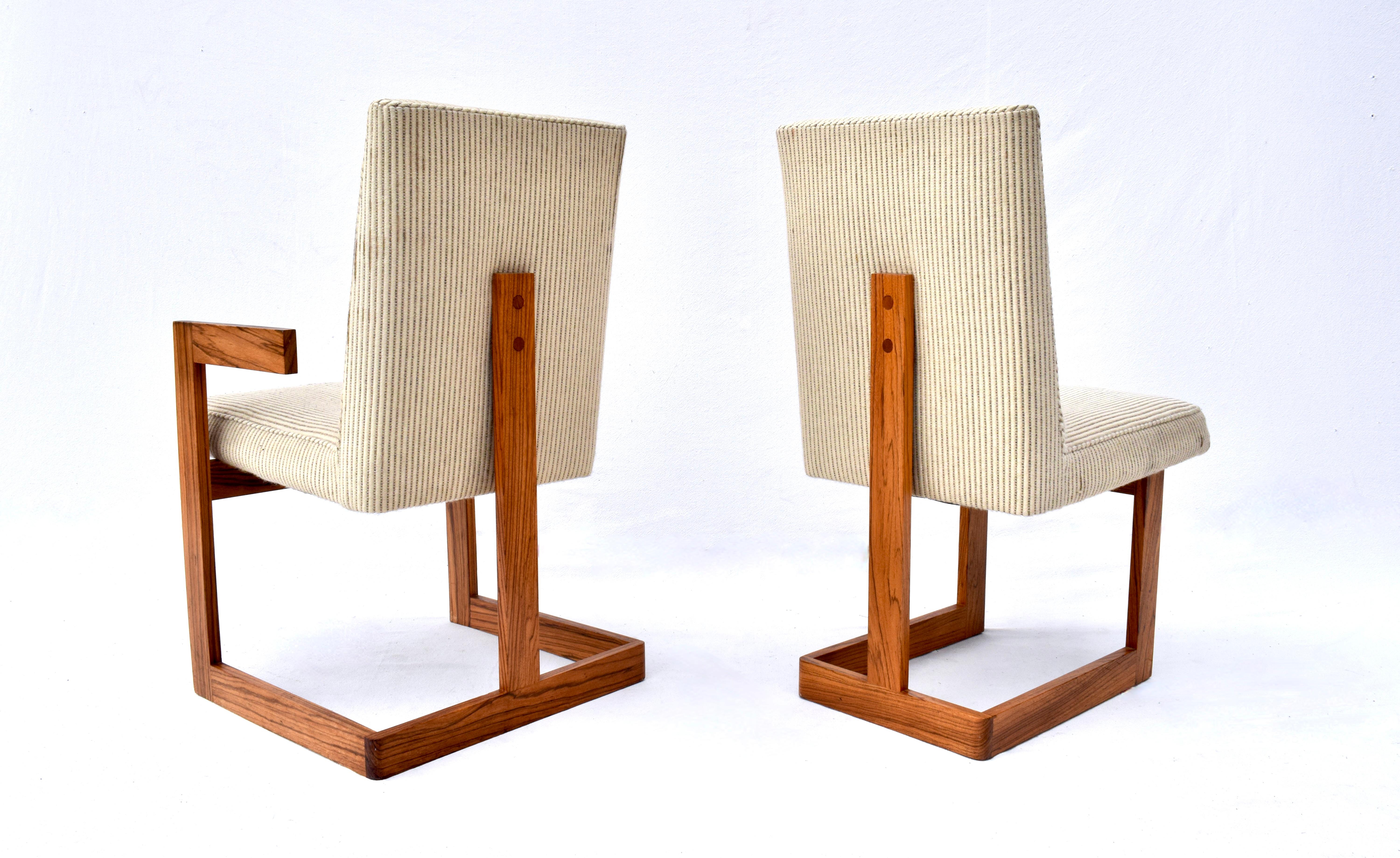Vladimir Kagan, Kubistische Stühle, Palisanderholz, Kagan-Dreyfuss, Inc, USA, 1960er Jahre (amerikanisch) im Angebot