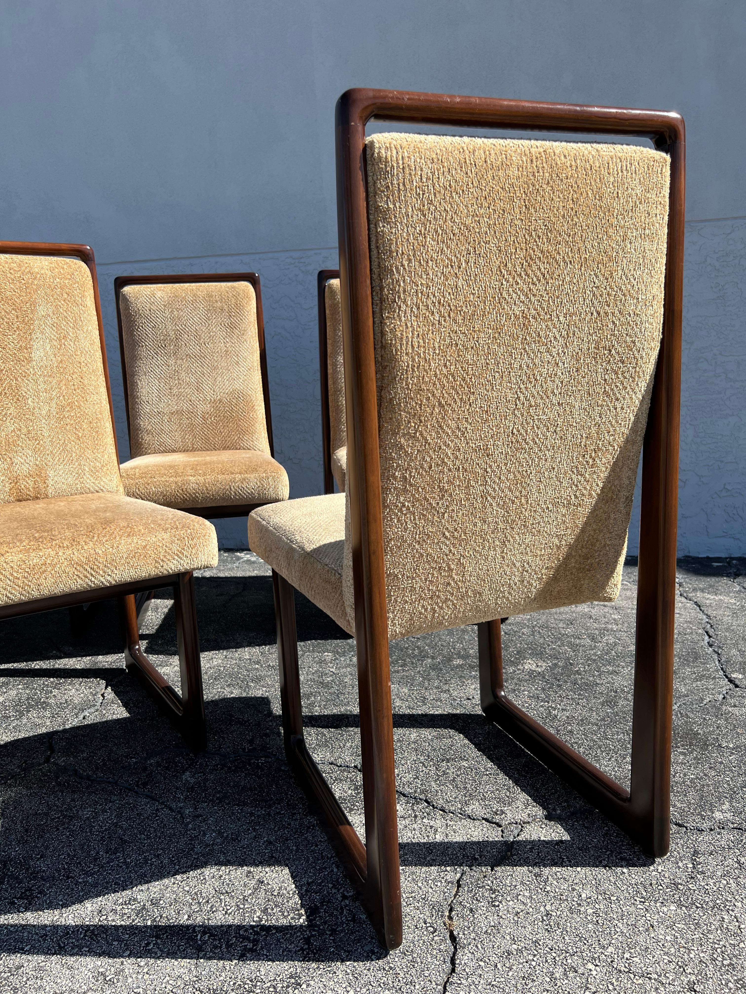 North American Vladimir Kagan Cubist Dining Chairs- Set Of 8 For Sale