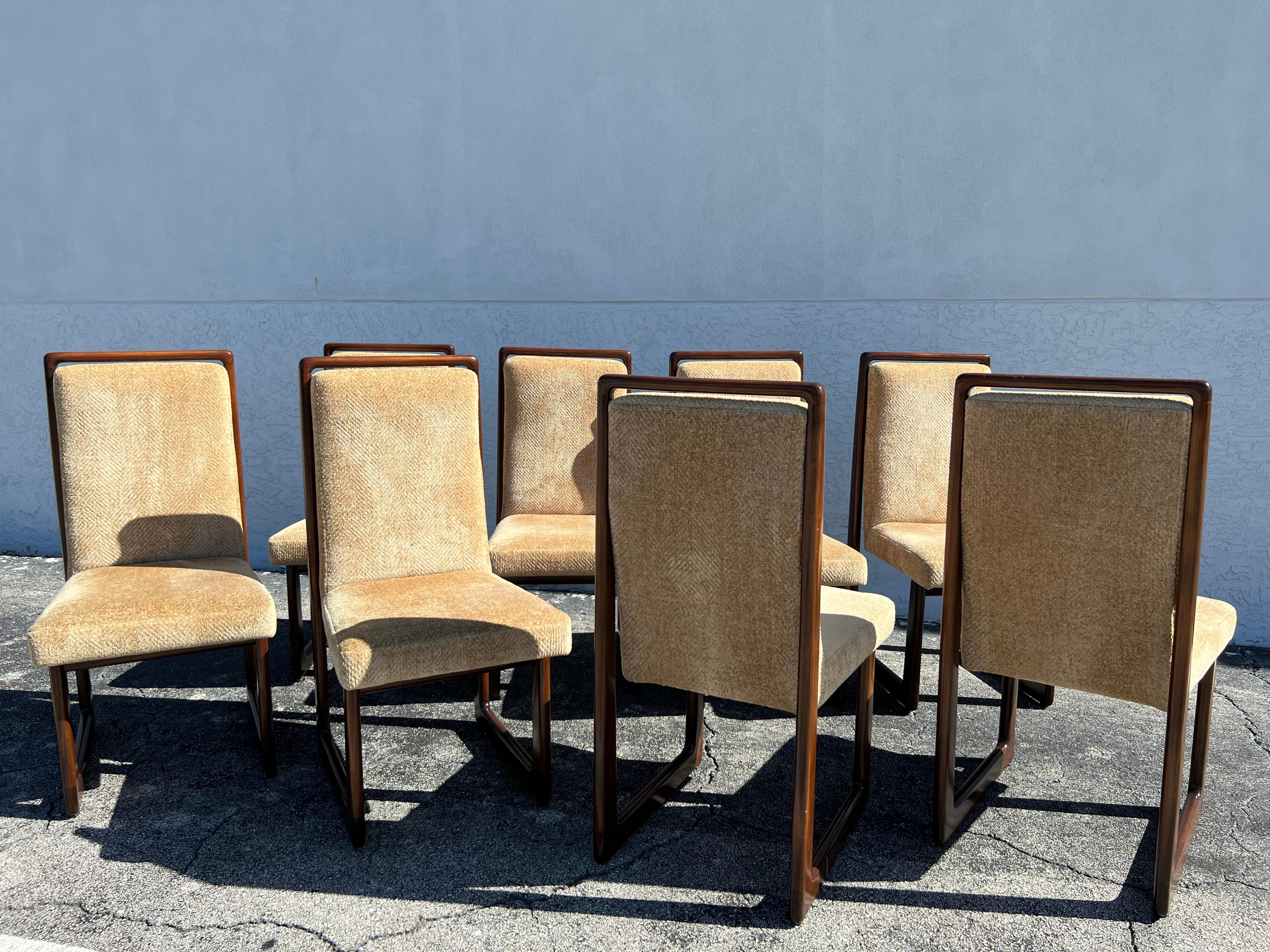 Mid-20th Century Vladimir Kagan Cubist Dining Chairs- Set Of 8 For Sale