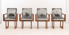 Vladimir Kagan "Cubist" Rosewood Dining Chairs, 8